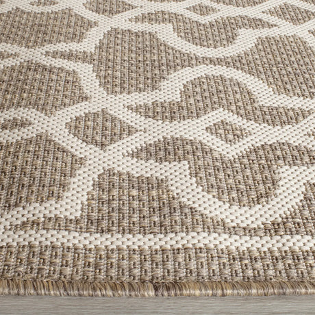 Safavieh Courtyard 2'-7" x 8'-2" Rug in Mocha / Beige