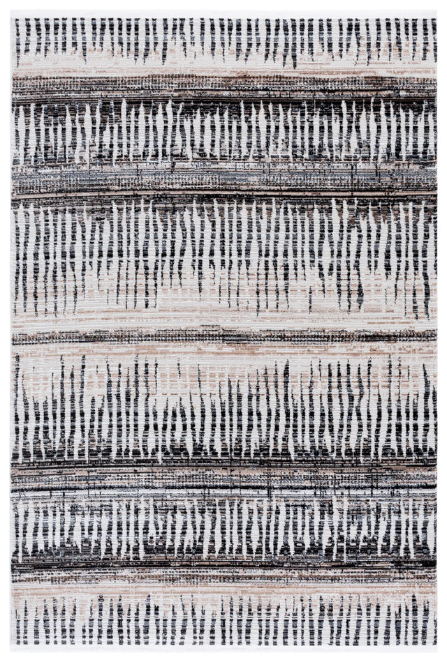 Safavieh Mila 4'-0" x 6'-0" Rug in Beige / Ivory Black