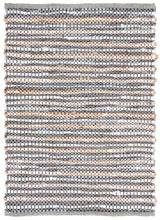 Safavieh Vintage Leather 2'-0" x 3'-0" Rug in Grey / Ivory