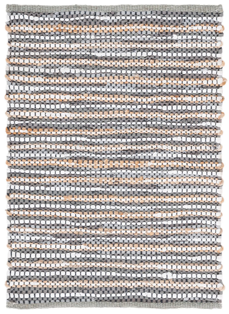 Safavieh Vintage Leather 2'-0" x 3'-0" Rug in Grey / Ivory