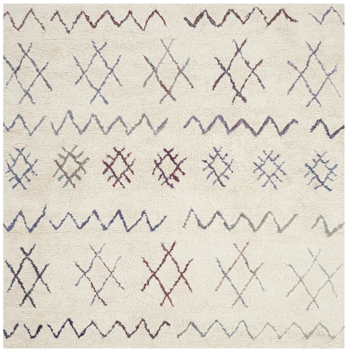 Safavieh Casablanca 6'-0" x 6'-0" Rug in Ivory / Multi