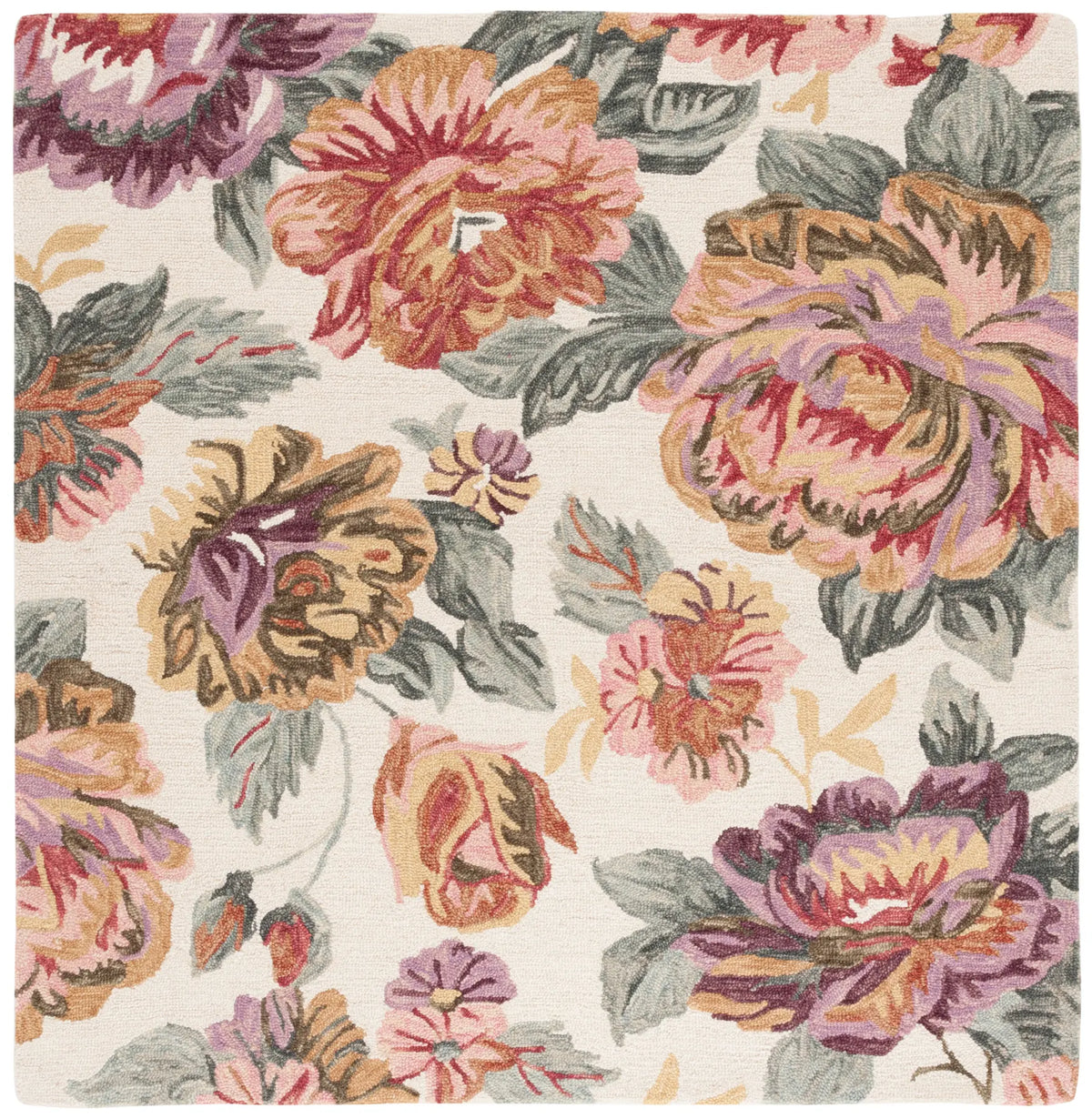 Safavieh Jardin 6'-0" x 6'-0" Rug in Ivory / Red