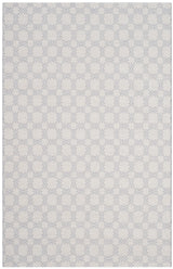 Safavieh Klc-Cotton Kilim 4'-0" x 6'-0" Rug in Silver / Ivory