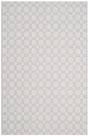 Safavieh Klc-Cotton Kilim 4'-0" x 6'-0" Rug in Silver / Ivory