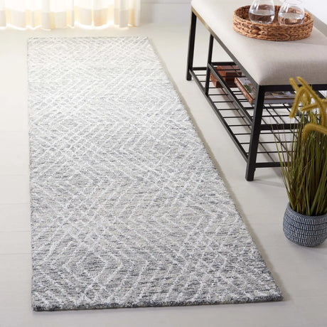 Safavieh Abstract 2'-3" x 8'-0" Rug in Grey / Ivory