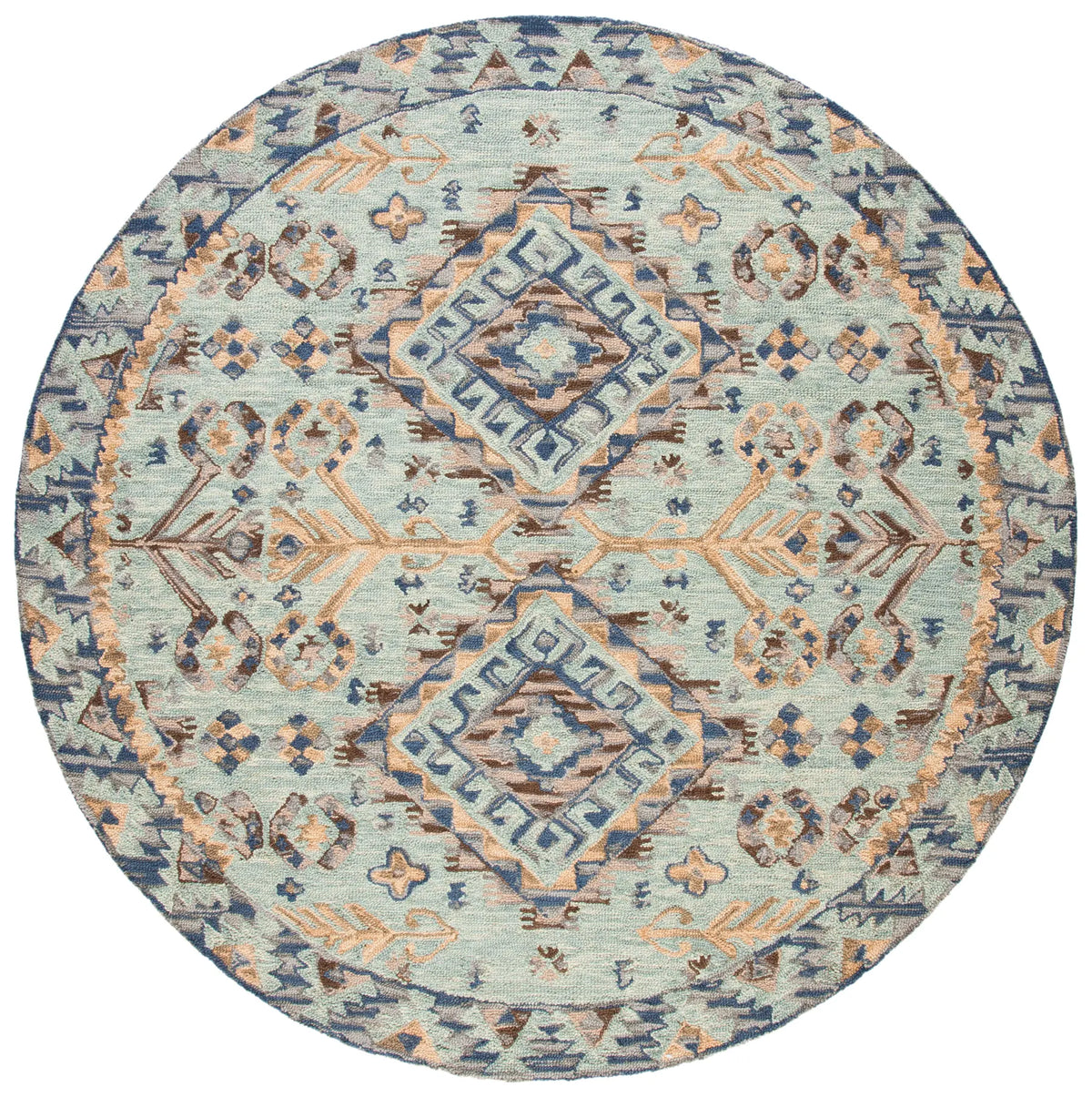Safavieh Aspen 5'-0" x 5'-0" Rug in Blue / Beige