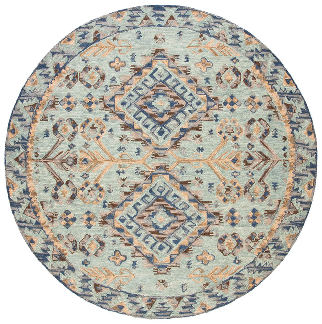 Safavieh Aspen 5'-0" x 5'-0" Rug in Blue / Beige