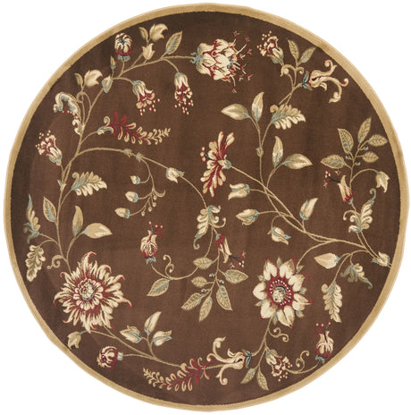 Safavieh Lyndhurst 5'-3" x 5'-3" Rug in Brown / Multi
