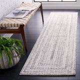 Safavieh Abstract 2'-3" x 8'-0" Rug in Black / Ivory