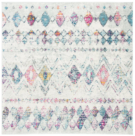Safavieh Madison 700 6'-7" x 6'-7" Rug in Grey / Purple