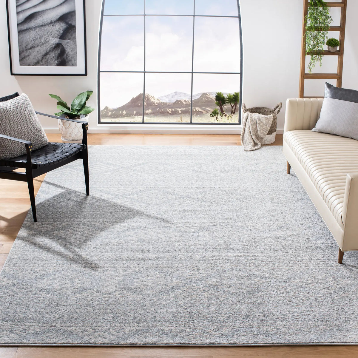 Safavieh Tulum 10'-0" x 13'-0" Rug in Light Grey / Ivory