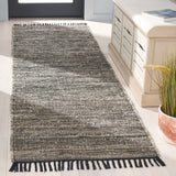 Safavieh Rag Rug 2'-3" x 8'-0" Rug in Dark Green / Black