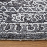 Safavieh Marquee 6'-0" x 6'-0" Rug in Black / Ivory