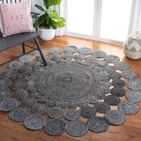 Safavieh Cape Cod 5'-0" x 5'-0" Rug in Charcoal