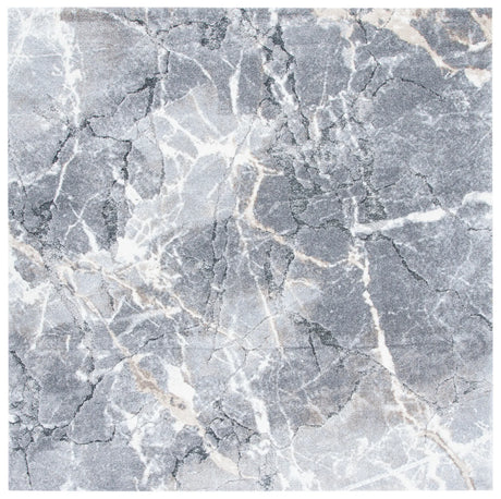 Safavieh Cyrus Shag 6'-7" x 6'-7" Rug in Grey / Beige
