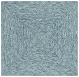 Safavieh Braided 5'-0" x 5'-0" Rug in Teal / Green