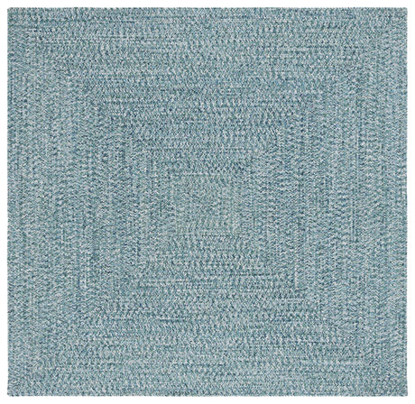 Safavieh Braided 5'-0" x 5'-0" Rug in Teal / Green