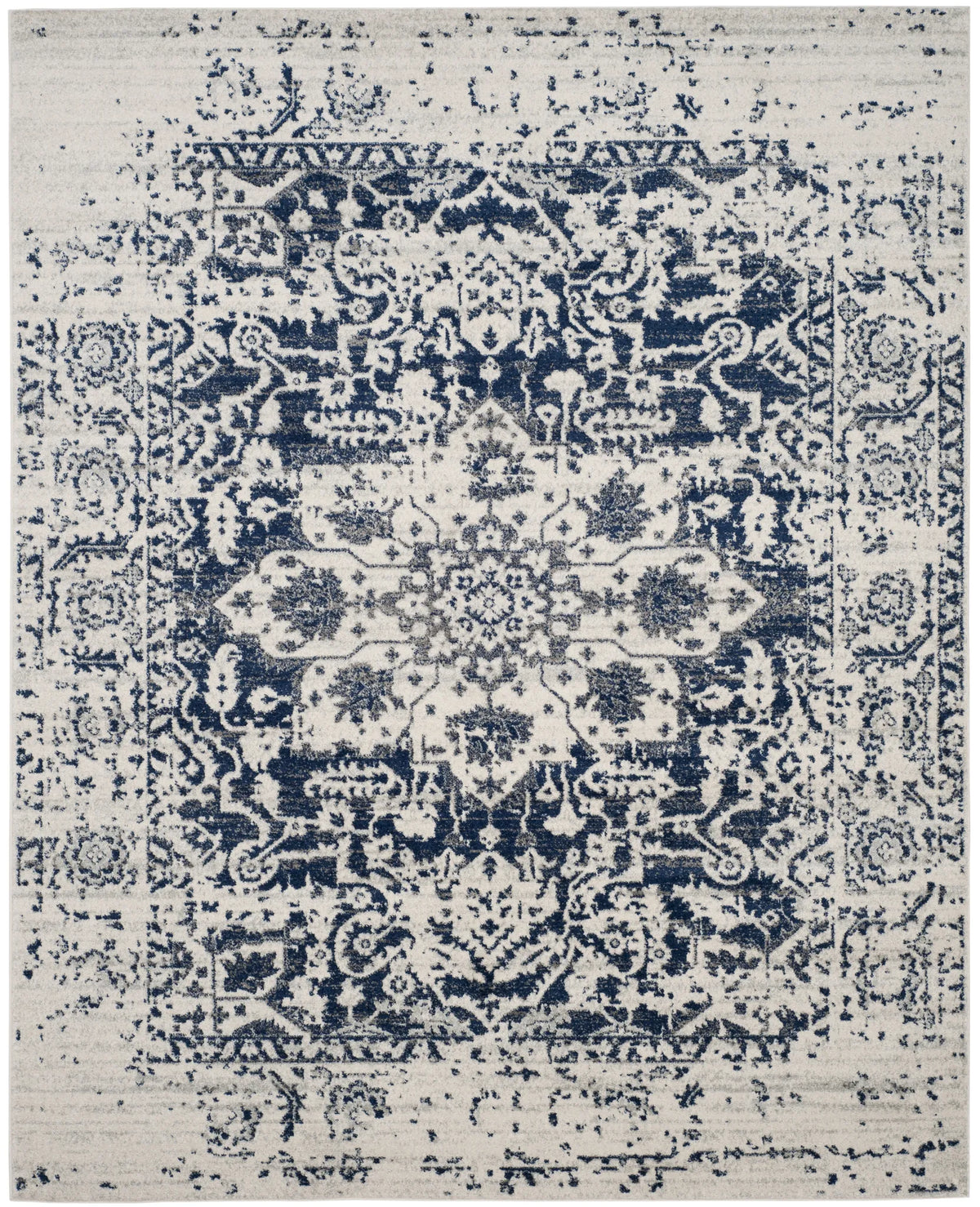 Safavieh Madison 10'-0" x 14'-0" Rug in Cream / Navy