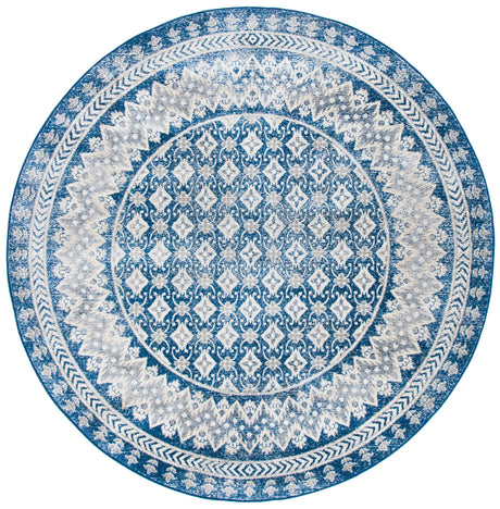 Safavieh Brentwood 6'-7" x 6'-7" Rug in Navy / Beige