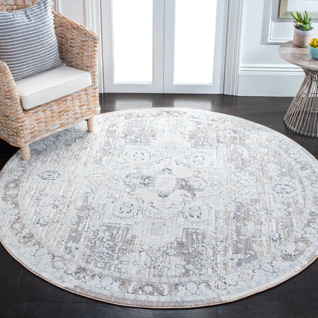 Safavieh Martha Stewart Sabrina 5'-0" x 5'-0" Rug in Grey / Beige