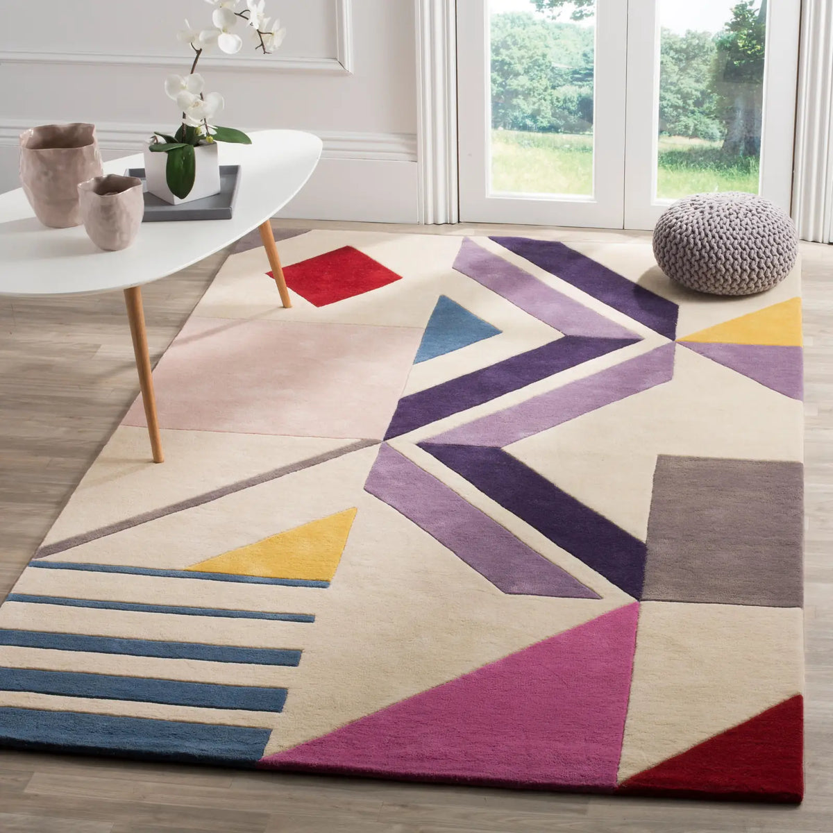 Safavieh Fifth Avenue 5'-0" x 8'-0" Rug in Ivory / Purple