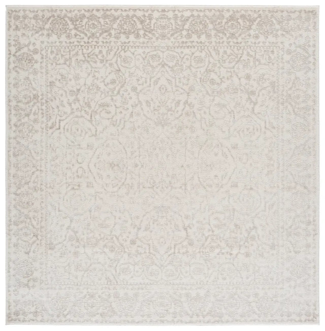 Safavieh Reflection 6'-7" x 6'-7" Rug in Ivory / White