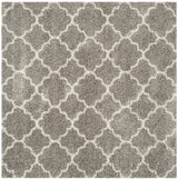 Safavieh Hudson Shag 7'-0" x 7'-0" Rug in Grey / Ivory