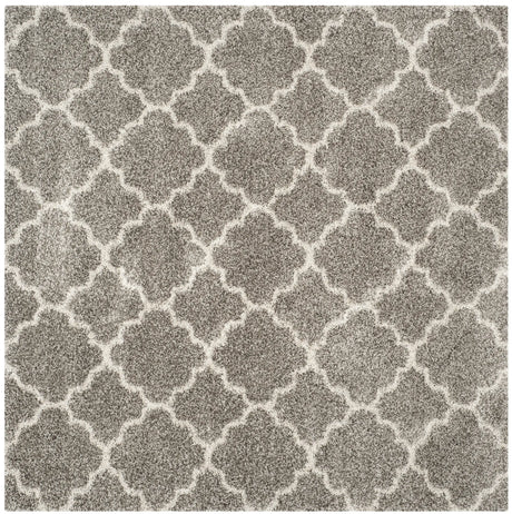 Safavieh Hudson Shag 7'-0" x 7'-0" Rug in Grey / Ivory