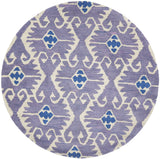 Safavieh Wyndham 5'-0" x 5'-0" Rug in Lavander / Ivory