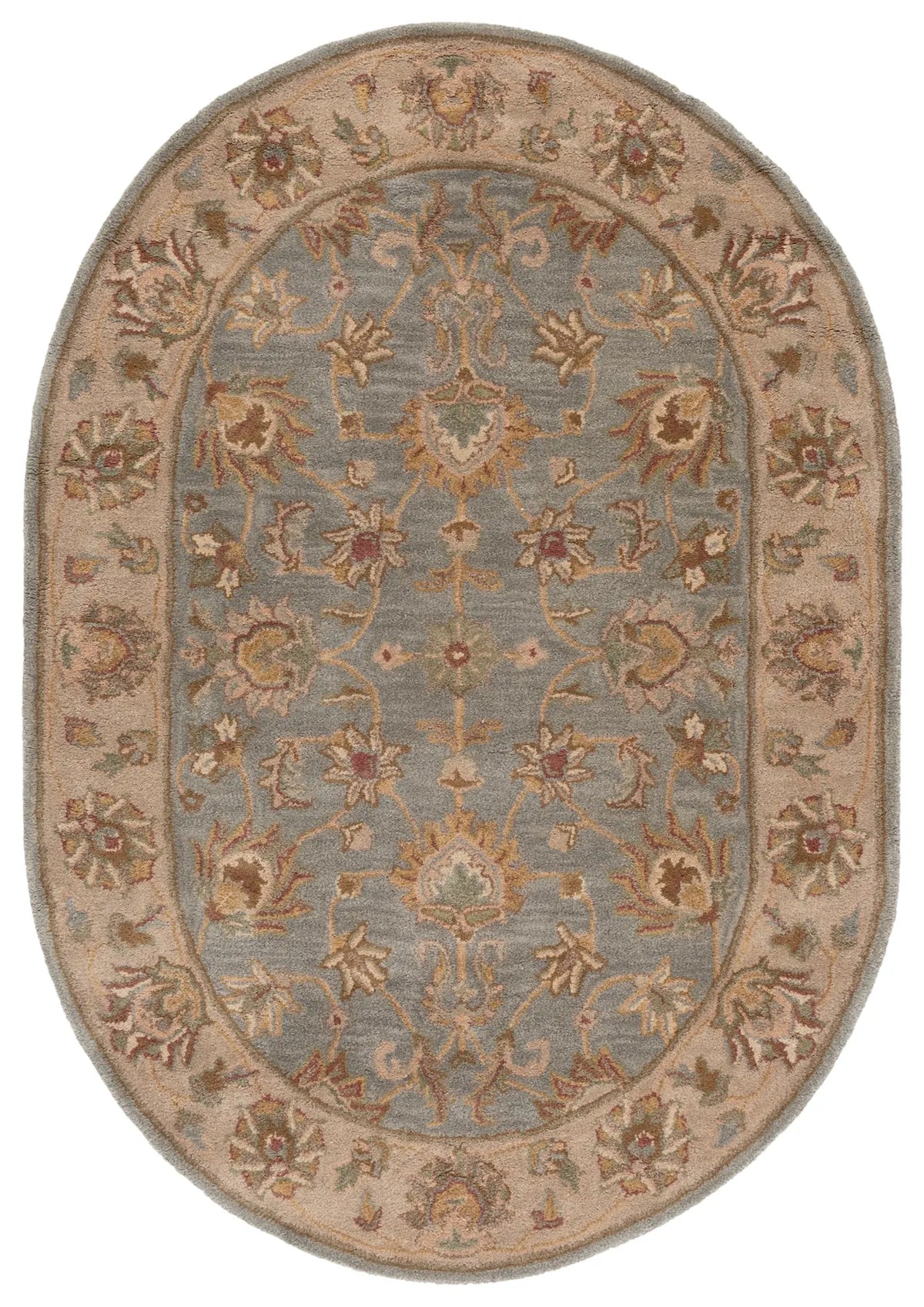 Safavieh Heritage 4'-6" x 6'-6" Rug in Blue / Beige