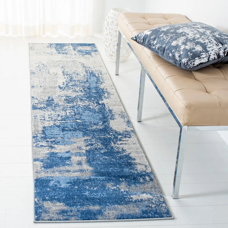 Safavieh Jasper 100 2'-0" x 10'-0" Rug in Blue / Ivory
