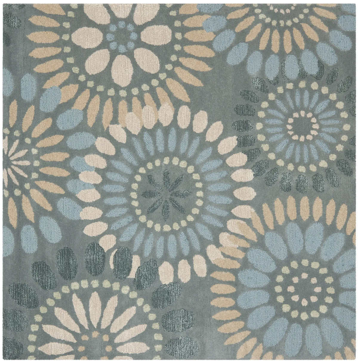 Safavieh Jardin 6'-0" x 6'-0" Rug in Grey / Blue