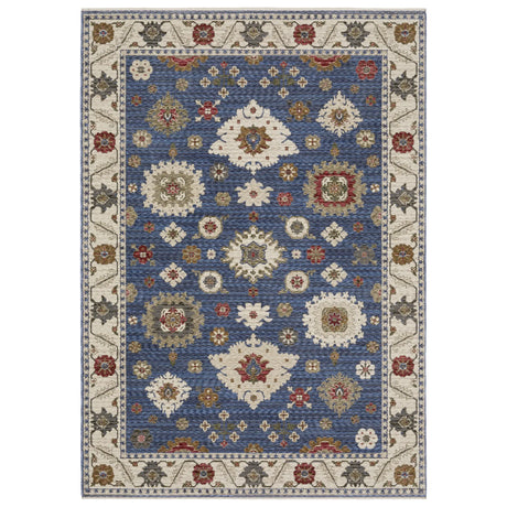 Oriental Weavers Sphinx HASTINGS HA06Z Blue Floral Rugs - main flat