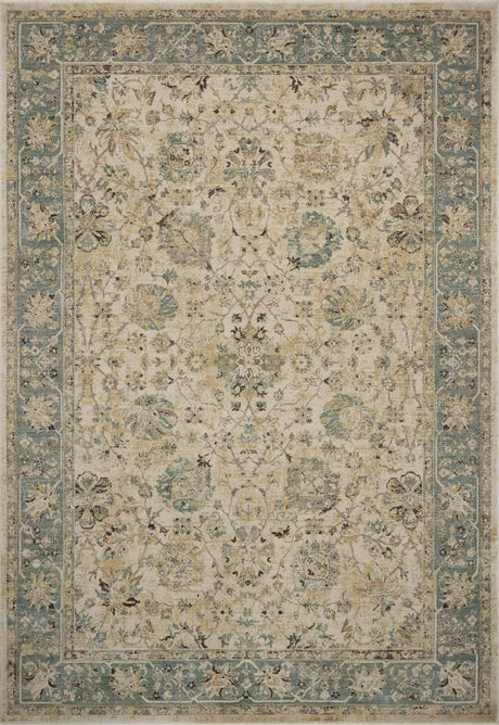 Loloi Briar BRR-05 Ant. Ivory / Blue Rug - main flat
