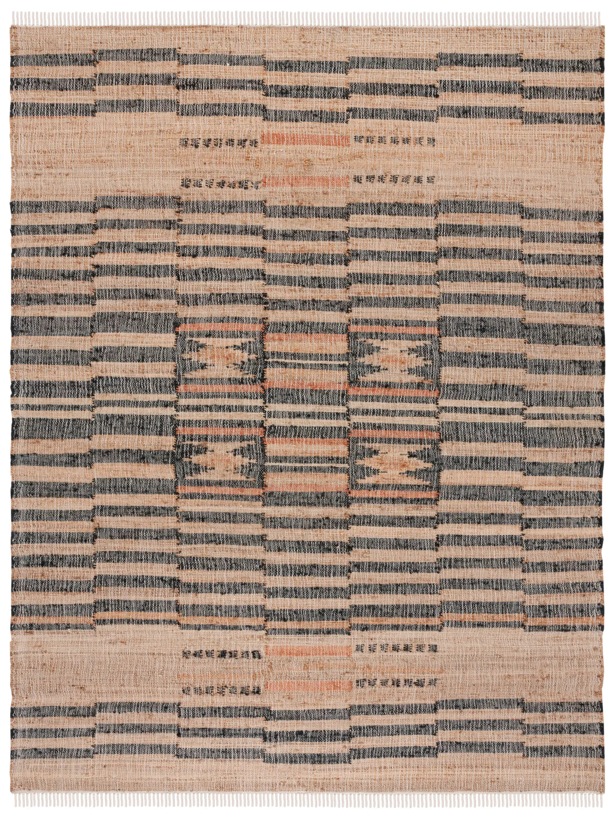 Safavieh Kilim 10'-0" x 14'-0" Rug in Natural / Black