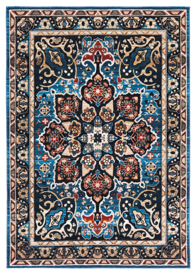 Safavieh Riviera 4'-5" x 6'-0" Rug in Blue / Black