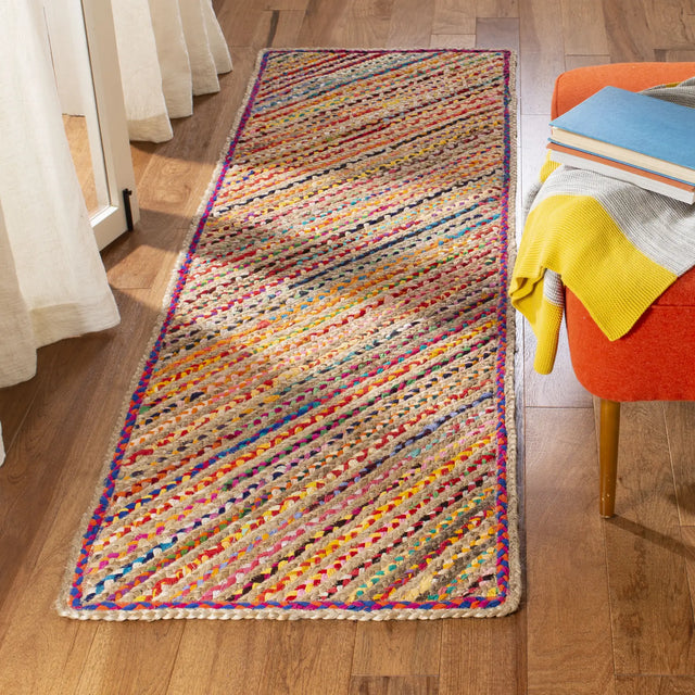 Safavieh Cape Cod 2'-3" x 8'-0" Rug in Natural / Red