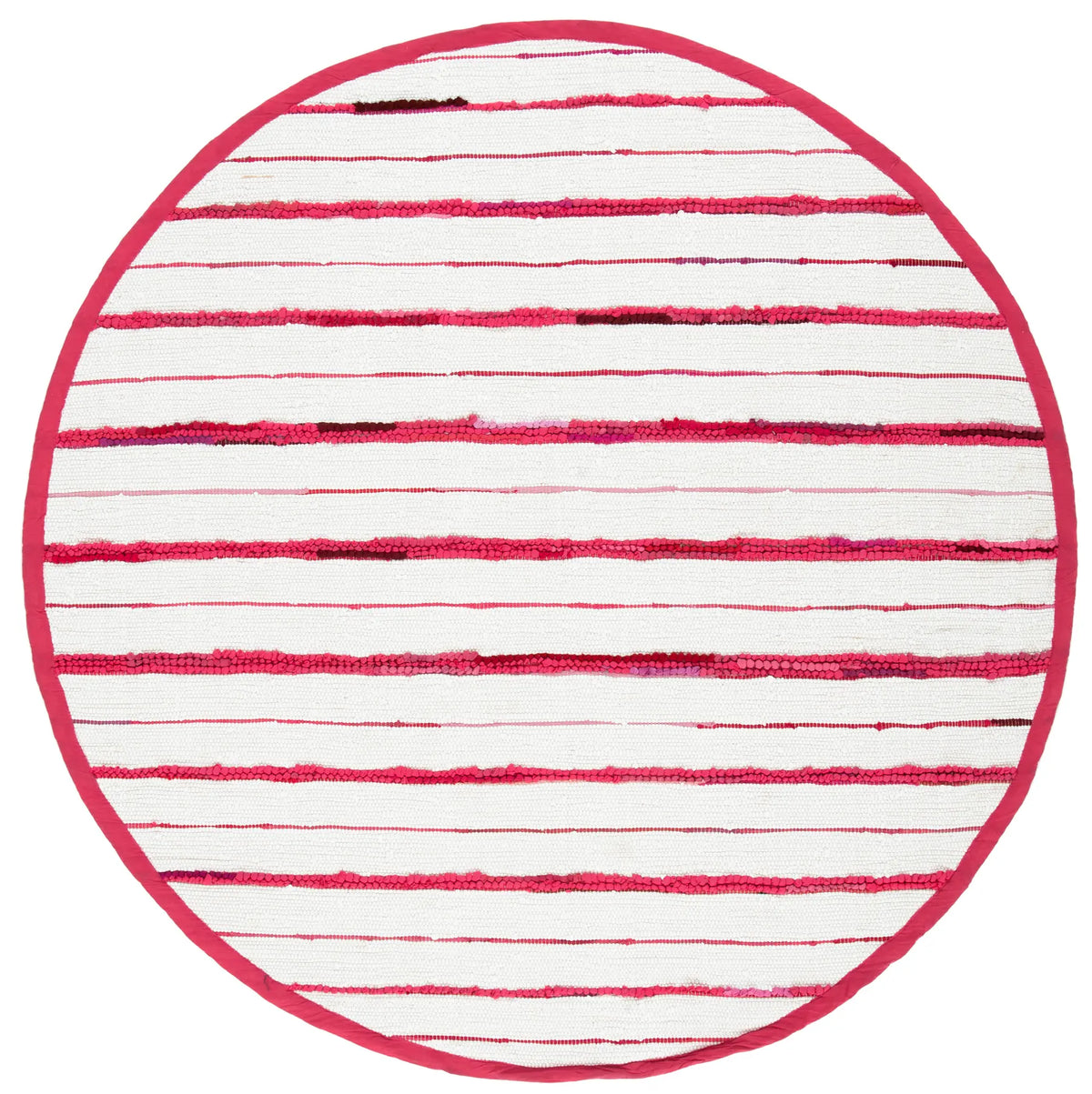 Safavieh Montauk 6'-0" x 6'-0" Rug in Red / Ivory