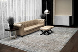 Dynamic Rugs Flare 14743 Power Loomed Traditional Beige/Ivory/Blue Rug - Room
