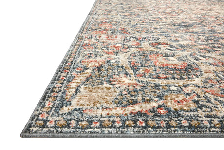 Loloi Saban Sab-02 Blue/Spice Rugs - rug corner