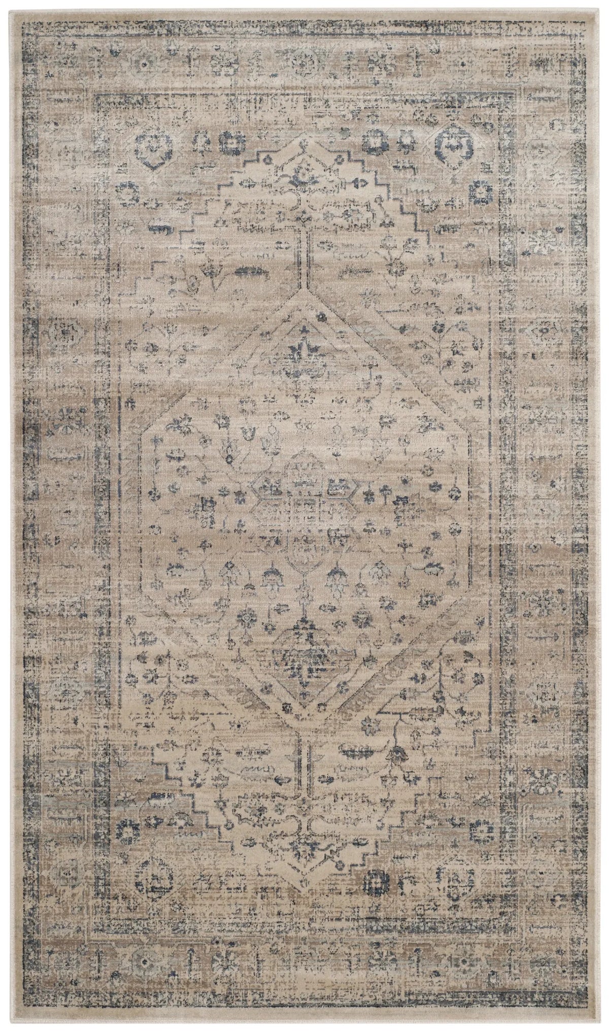 Safavieh Vintage 3'-3" x 5'-7" Rug in Stone / Blue