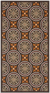 Safavieh Veranda 2'-7" x 5'-0" Rug in Chocolate / Terracotta