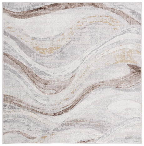 Safavieh Palma 6'-7" x 6'-7" Rug in Beige / Brown