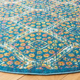 Safavieh Madison 6'-7" x 6'-7" Rug in Blue / Orange