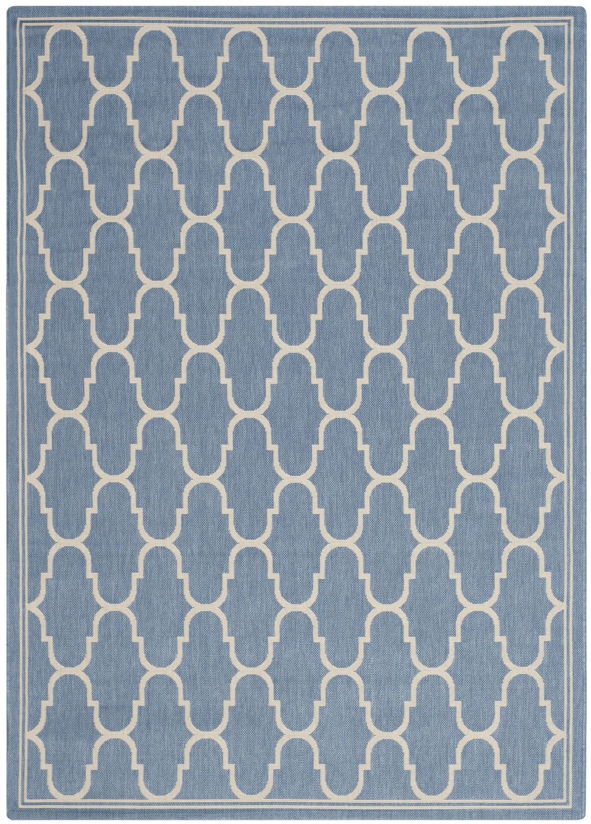 Safavieh Courtyard 5'-3" x 7'-7" Rug in Blue / Beige
