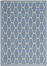 Safavieh Courtyard 5'-3" x 7'-7" Rug in Blue / Beige