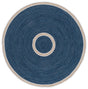 Safavieh Braided 5'-0" x 5'-0" Rug in Blue / Beige