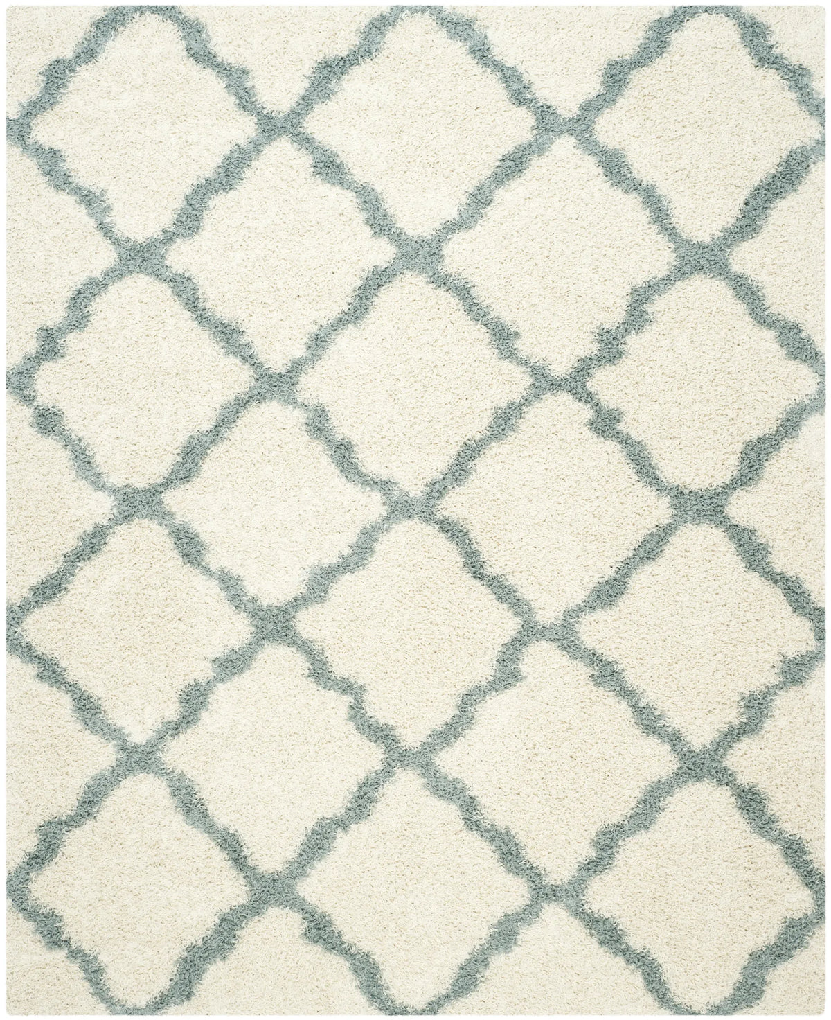 Safavieh Sgd-Dallas Shag 10'-0" x 14'-0" Rug in Ivory / Light Blue