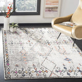 Safavieh Adirondack 4'-0" x 6'-0" Rug in Light Grey / Fuchsia