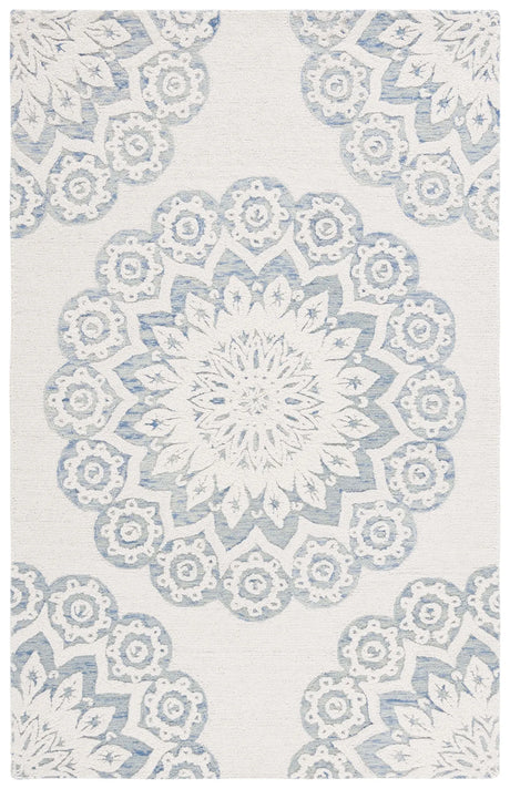 Safavieh Blossom 4'-0" x 6'-0" Rug in Ivory / Blue